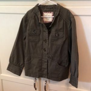 Old Navy Army Green Jacket Button Front Size S